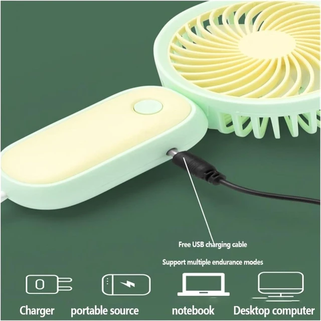 Alt view image 5 of 7 - Handheld Pocket Fans USB Charging Lazy Fan Desktop Mini Portable(3)