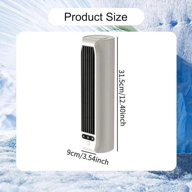 Alt view image 2 of 7 - Fan with 3 Speeds USB Lightweight Quiet Multipurpose Wall Desk Fan for Desktop Living Room Outdoor Home Bedroom, White