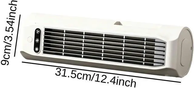 Alt view image 2 of 7 - USB Fan with Wall Mount/Bracket, 9 X 9 X 31.5 Cm, Lightweight, Compact, W, Quiet, Versatile Use, 3, White