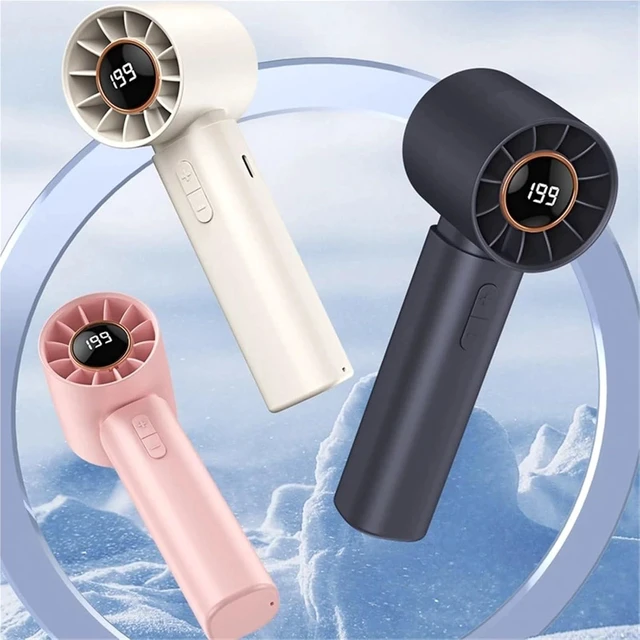 Alt view image 3 of 4 - Portable Fan Handheld, Portable Mini Bladeless Handheld Fan USB Rechargeable Multicolor