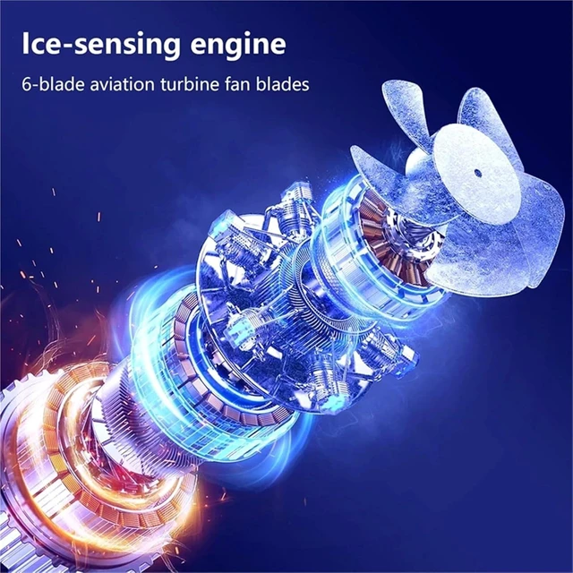 Alt view image 4 of 4 - Portable Fan Handheld, Portable Mini Bladeless Handheld Fan USB Rechargeable Multicolor