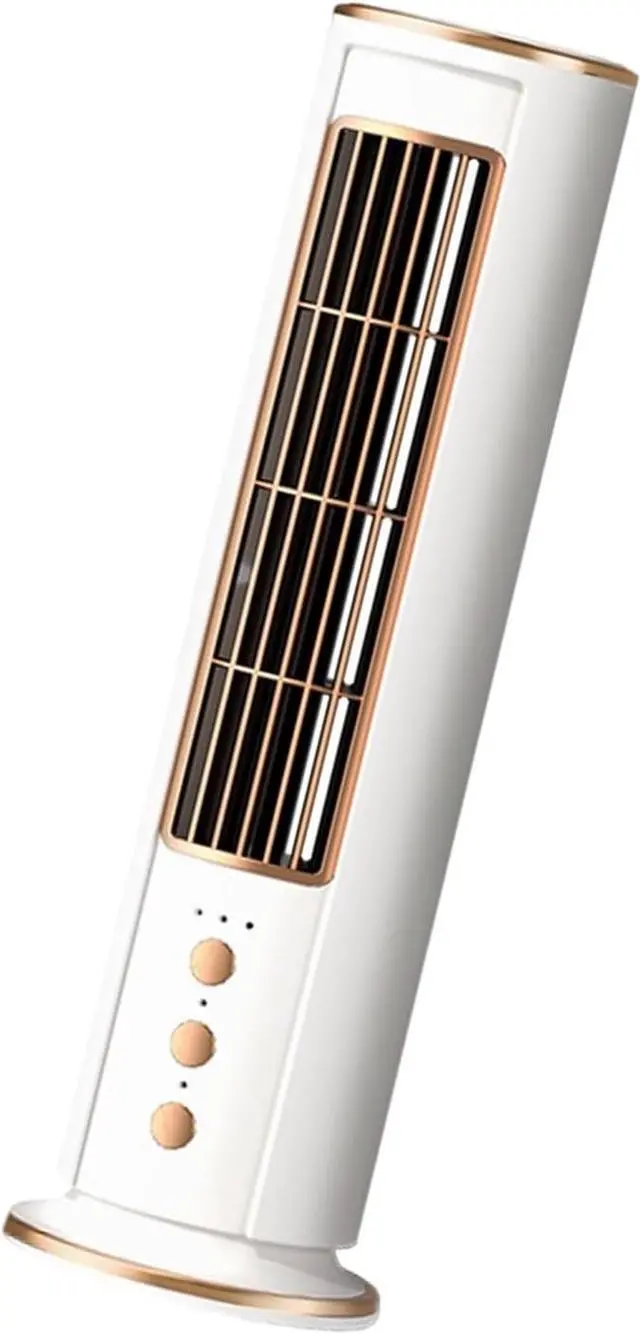 Main image of Room Fan USB Rechargeable Tower Fan 3 Speed and Oscillation with Remote Control, for Desk, Dorm, Bedroom, and Study Spaces Desk Tower Portable Usb Rechargeable Remote Control Bedroom Desktop