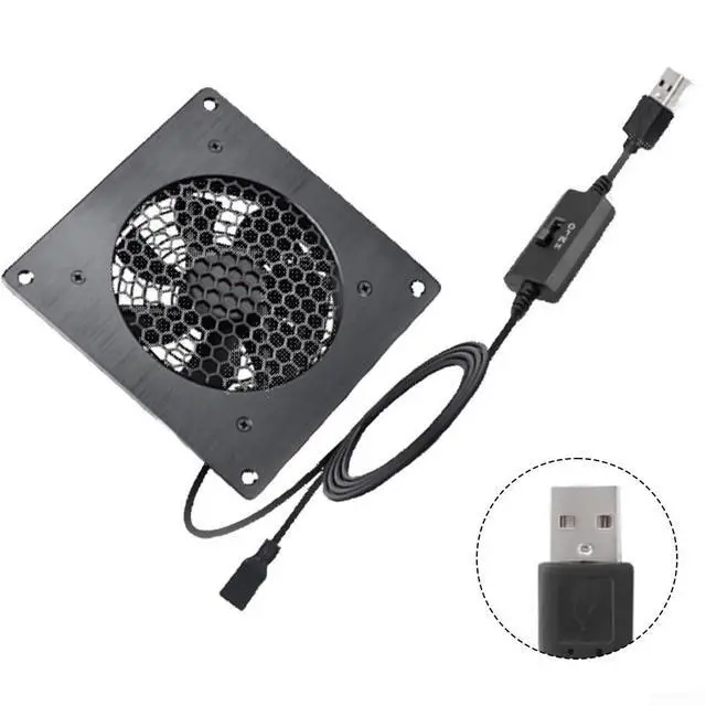Alt view image 7 of 7 - 120mm USB Fan with Customizable Airflow and Temperature Regulation for Improved Heat Management in Various Devices (FT10S122505EC(60)