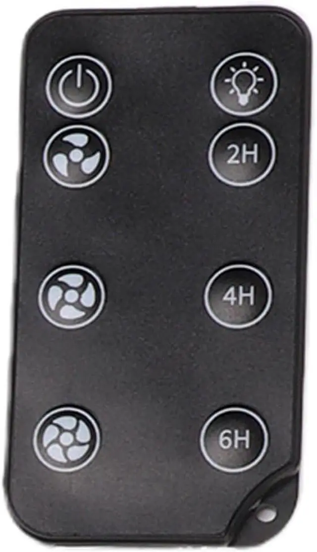 Alt view image 5 of 7 - Domary Magnetic Clip Fan Portable USB Fan Travel Rechargeable 12000mAh Battery Remote 3 Speeds 360 Rotation LED Light Timer for Cruise Ship Golf Cart RV (Black)