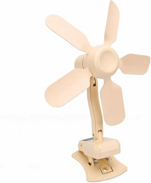 Alt view image 5 of 7 - LICAEVEY USB Rechargeable Clip Fan, LED Display Portable Desk Fan, 3 Speed Oscillating Wall Mount Clip on with Remote Control for Home Office