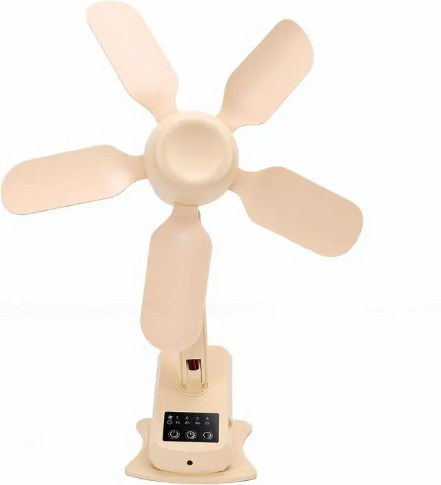 Alt view image 3 of 7 - LICAEVEY USB Rechargeable Clip Fan, LED Display Portable Desk Fan, 3 Speed Oscillating Wall Mount Clip on with Remote Control for Home Office