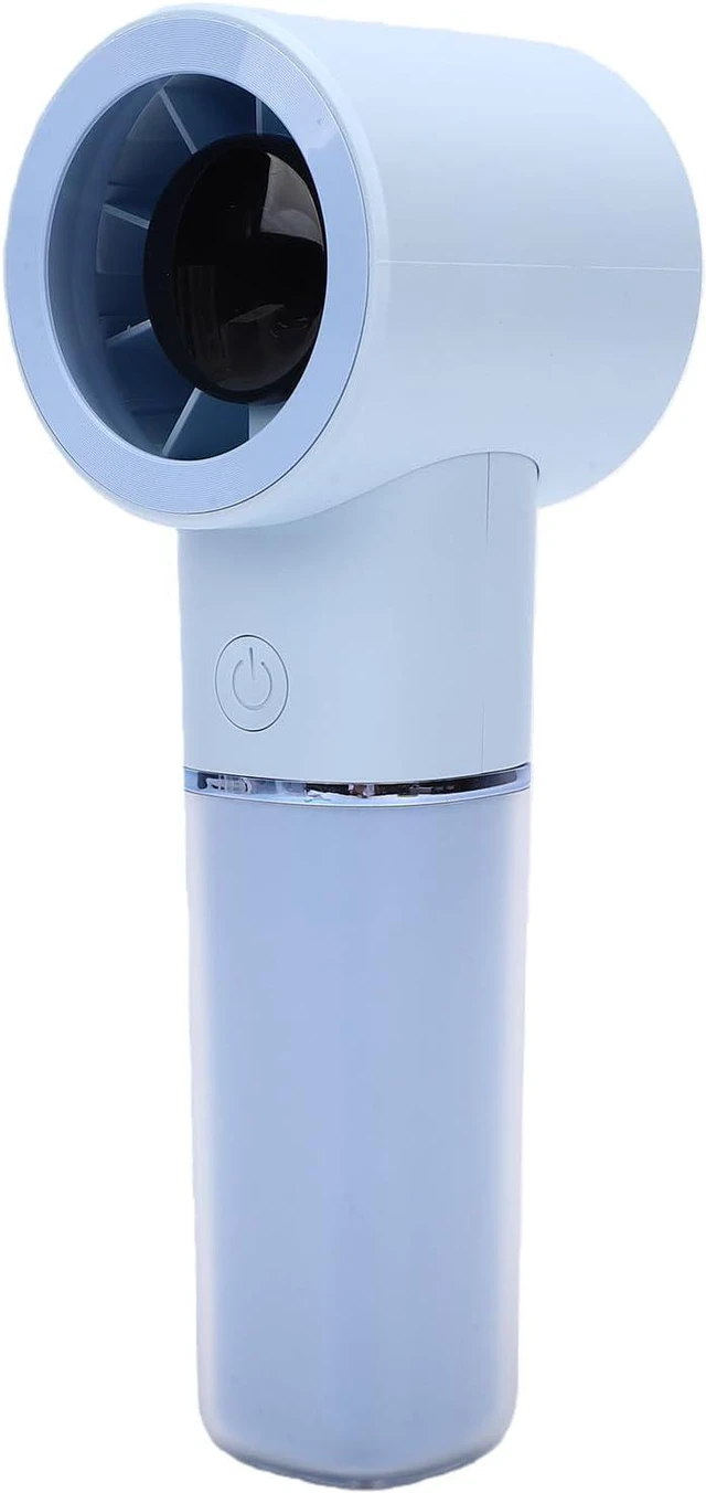 Alt view image 2 of 7 - Fabater Portable Handheld Fan USB Rechargeable Compact Fan for Travel Makeup Use Blue 4500mAh Battery