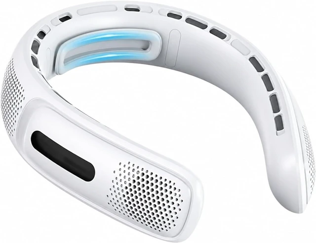 Main image of Ventilateur de cou, USB Neck Hanging Small Portable Fan,pour les Voyages/Activités de plein air