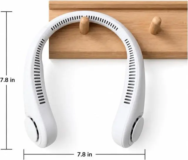 Alt view image 5 of 6 - Ventilateur de cou, Hands Free Neck Fan Portable USB Rechargeable,pour les Voyages/Activités de plein air
