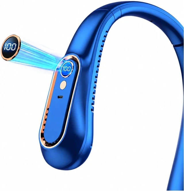 Alt view image 6 of 7 - Ventilateur de cou, 3000mAh Hanging Neck Fan Portable Bladeless Mini USB,pour les Voyages/Activités de plein air
