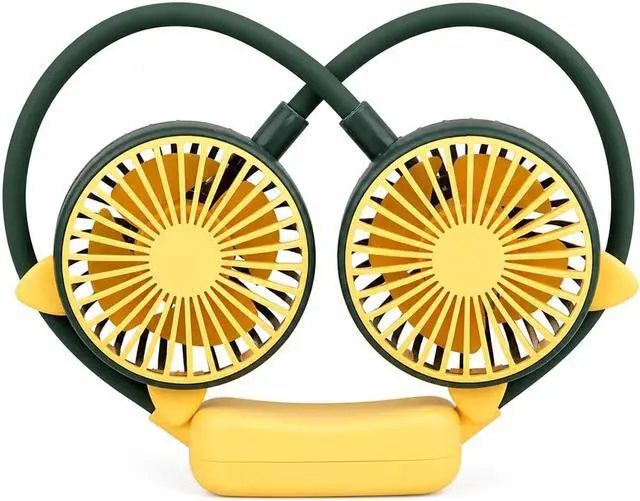 Alt view image 6 of 6 - Ventilateur de cou, Hands Free Neck Fan USB Rechargeable,pour les Voyages/Activités de plein air