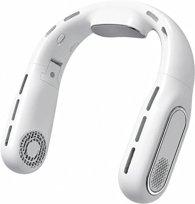 Alt view image 4 of 7 - Ventilateur de cou, USB Charging Portable Leafless Hanging Neck Fan,pour les Voyages/Activités de plein air