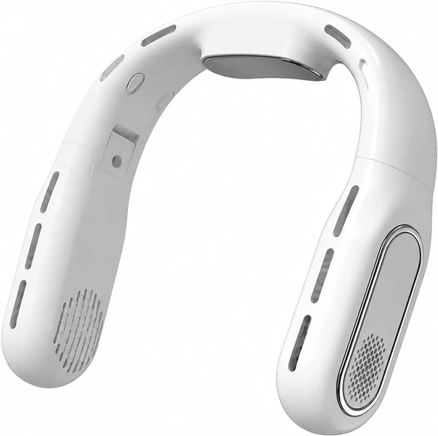 Alt view image 7 of 7 - Ventilateur de cou, USB Charging Portable Leafless Hanging Neck Fan,pour les Voyages/Activités de plein air
