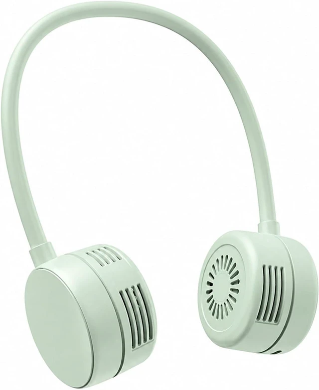 Main image of Ventilateur de cou, Portable Blade-less Neck Fan Foldable USB-charged,pour les Voyages/Activités de plein air