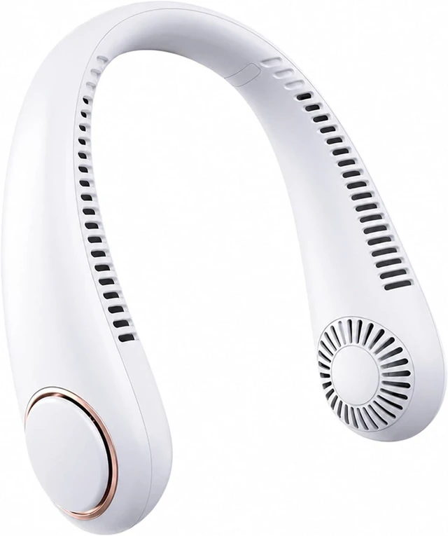 Alt view image 7 of 7 - Ventilateur de cou, Mini Neck Mounted USB Fan,pour les Voyages/Activités de plein air