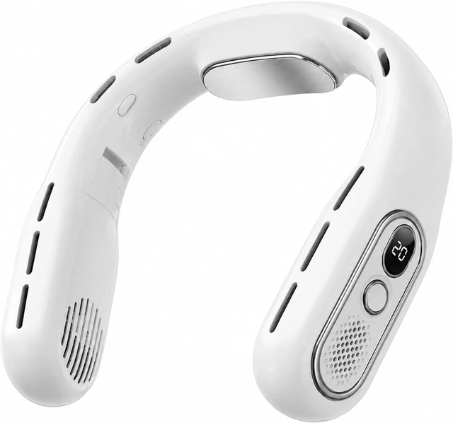 Alt view image 3 of 6 - Ventilateur de cou, Portable Leafless Hanging Neck Fan USB Charging,pour les Voyages/Activités de plein air