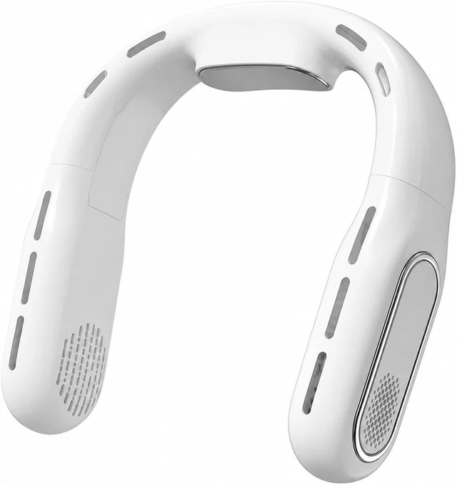 Alt view image 6 of 6 - Ventilateur de cou, Portable Leafless Hanging Neck Fan USB Charging,pour les Voyages/Activités de plein air