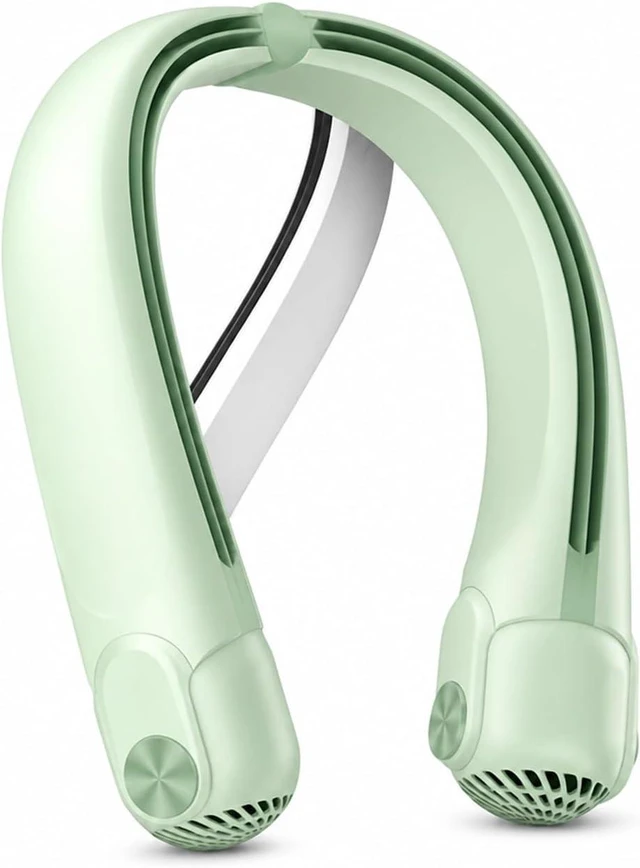 Main image of Ventilateur de cou, Portable Neck Mounted USB Bladeless Fan,pour les Voyages/Activités de plein air