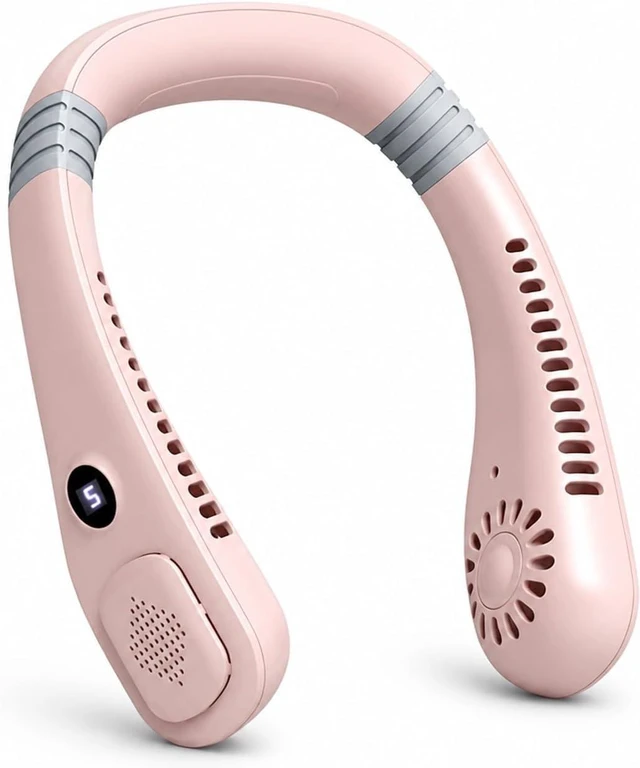Main image of Ventilateur de cou, Neck Bladeless Fan Mini Portable Silent USB Charging,pour les Voyages/Activités de plein air
