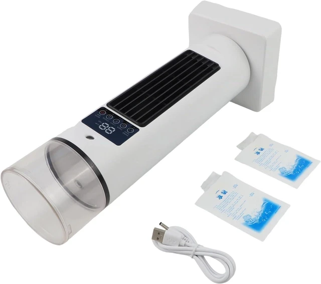 Alt view image 2 of 7 - Leafless Spray Fan, Bladeless Air Cooler with Water Mist, Portable USB Desk Cooling Fan for Office Home Bedroom, Compact White Design(White)