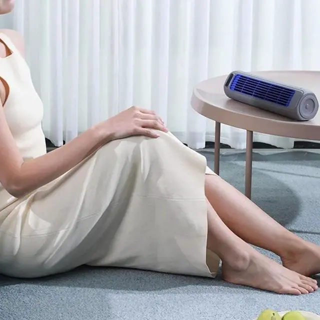 Alt view image 6 of 6 - Compact Fan 3- Quiet Desk - Wall Mountable Battery USB for Office Desktop