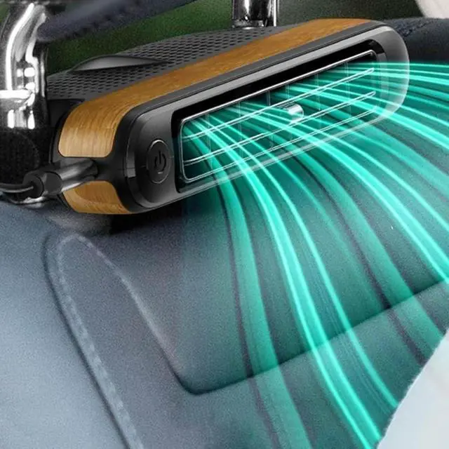 Alt view image 3 of 7 - Car Seat Cooling Fan USB Headrest Compatible with Front Rear 3-Speed Adjustable Quiet Vehicle Compatible with All Cars