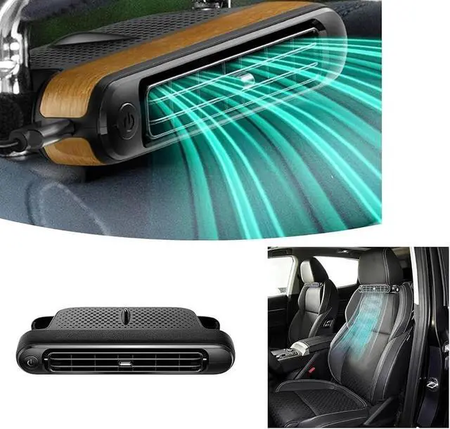 Alt view image 4 of 7 - Car Seat Cooling Fan USB Headrest Compatible with Front Rear 3-Speed Adjustable Quiet Vehicle Compatible with All Cars