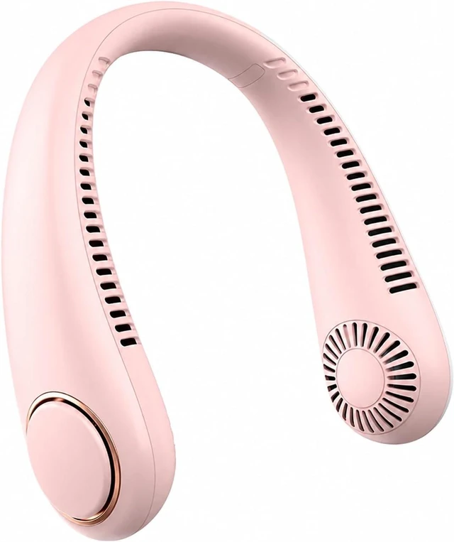 Main image of Ventilateur de cou, Mini neck mounted portable bladeless fan usb discharge,pour les Voyages/Activités de plein air
