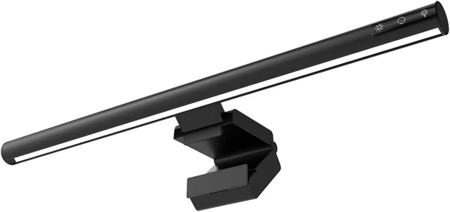 Alt view image 4 of 7 - Touch Control Computer Monitor Lamp with Timer 5 Color Temperatures Anti Blue Light USB C Charging Eye Care for Home