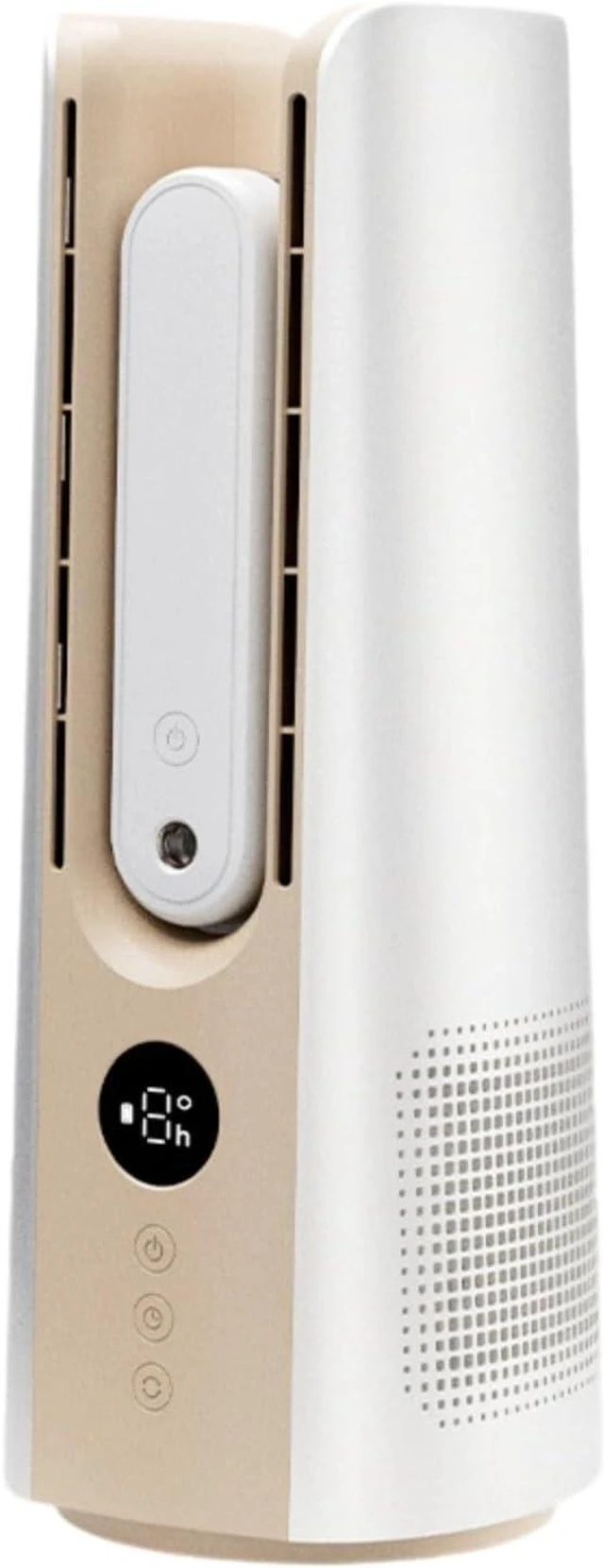 Alt view image 4 of 7 - Digital Display Bladeless Fan Double Motor 9 Speed Cool Humidifier Wide Angles Airflows Timer Function Cooling Fan