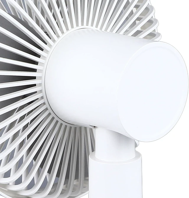 Alt view image 7 of 7 - USB Desk Fan, Rechargeable 4000mAh Battery Operated 4 Speeds 90 Oscillating Desktop Cooling Fan with Silent Operation for Office Dormitory