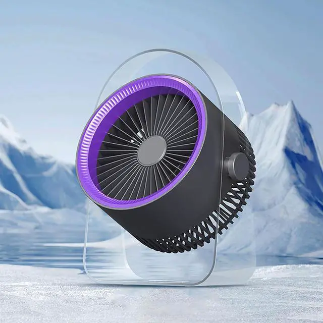 Alt view image 4 of 7 - Portable Fan, Electric for Desk or Bedroom Nightstands Cooling Device with 2000mAh Battery Portable(White)