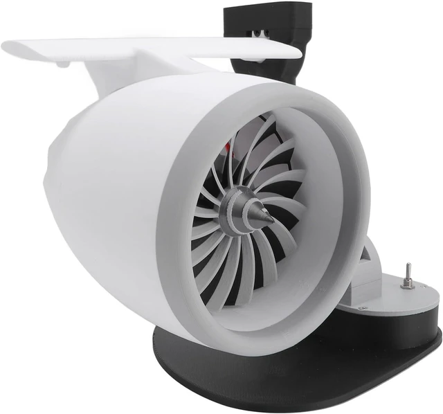 Alt view image 2 of 7 - Desktop Fan with Red Tail Light, Turbofan Engine Design USB Cooler