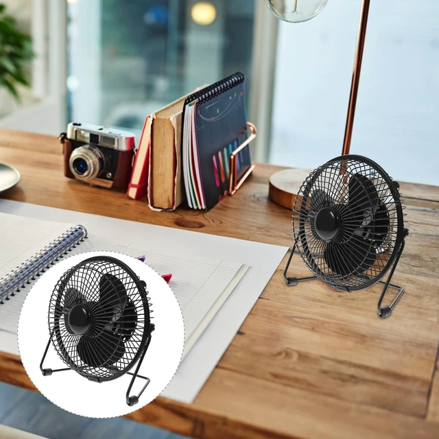 Alt view image 7 of 7 - Uonlytech Portable USB Mini Fan with LED Temperature Display, Brushless Motor, Metal Body, Quiet Operation