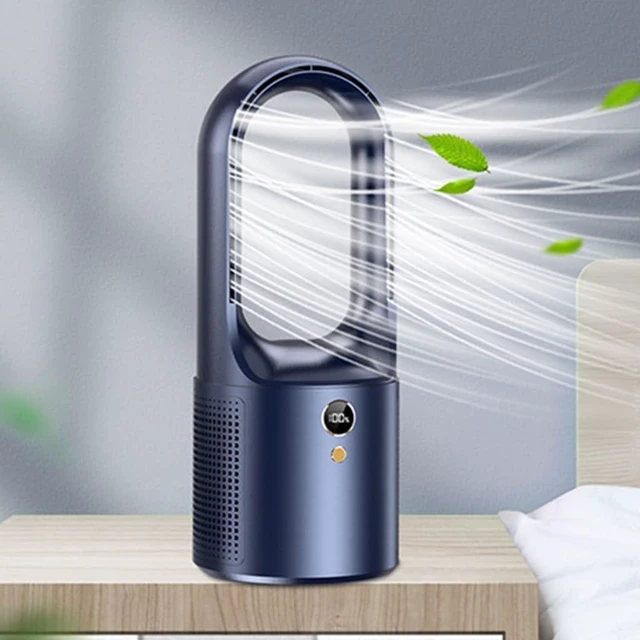 Alt view image 2 of 7 - Portable Handheld Fan, USB Fan 6 Speed Air Cooling Office Small Desk Bedroom Multicolor