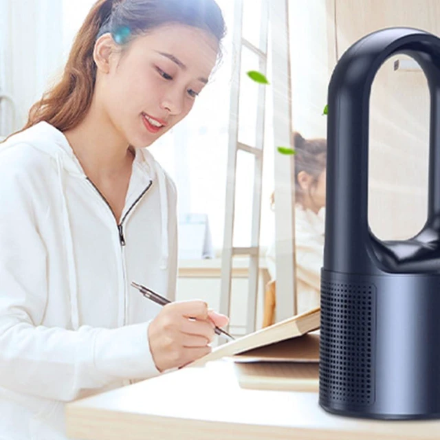 Alt view image 7 of 7 - Portable Handheld Fan, USB Fan 6 Speed Air Cooling Office Small Desk Bedroom Multicolor