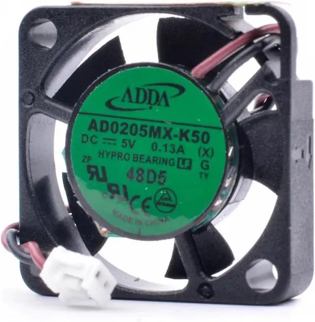 Alt view image 2 of 4 - AD0205MX-K50 2.5cm 2506 25x25x6mm DC5V 0.13A Small 6mm Micro USB Cooling Fan