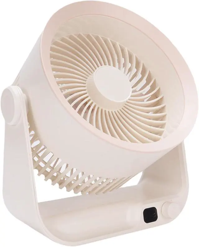 Alt view image 2 of 7 - Drfeify Desk Fan, ABS USB Rechargeable Air Circulator Fan 4000mAh Type C, Quiet Personal Portable Desktop for Travel Sleeping Bedroom Office Home Table