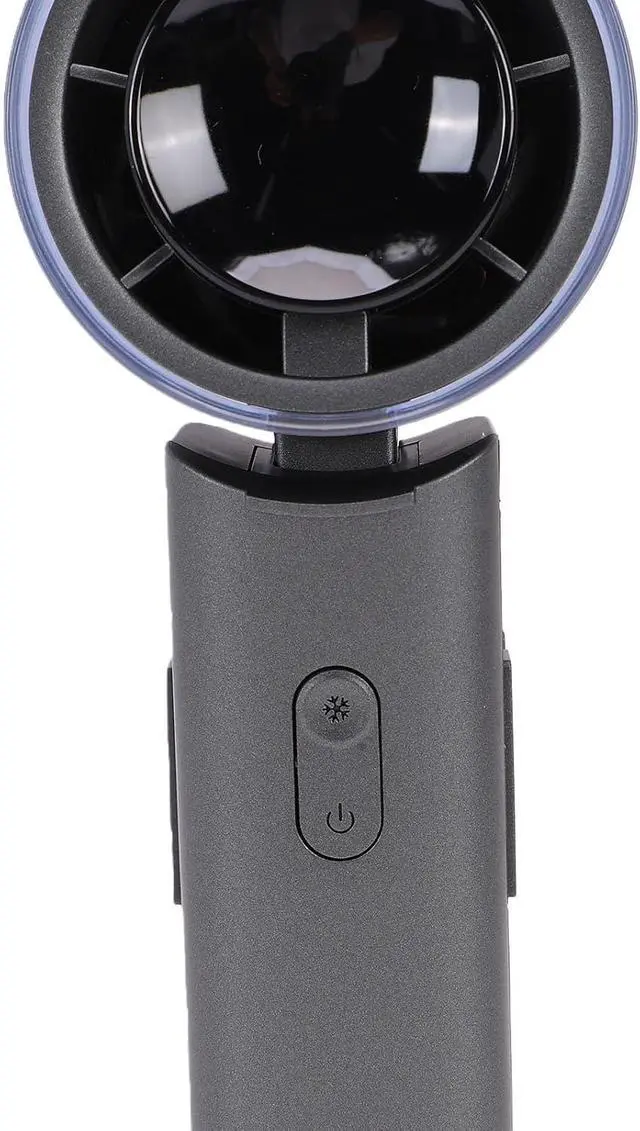 Alt view image 7 of 7 - Tangxi USB Rechargeable Handheld Fan | 12800RPM Ice Cooling Foldable Fan for Office Travel Home (Grey)