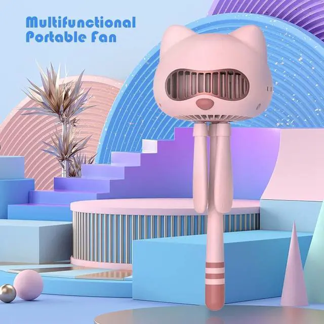 Alt view image 2 of 7 - Mini Portable Stroller Fan USB Rechargeable 4000MAh Personal Handheld Clip on Aromatherapy Fan Office-Pink,Handheld Fans