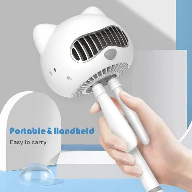 Alt view image 4 of 7 - Mini Portable Stroller Fan USB Rechargeable 4000MAh Personal Handheld Clip on Aromatherapy Fan Office-Pink,Handheld Fans