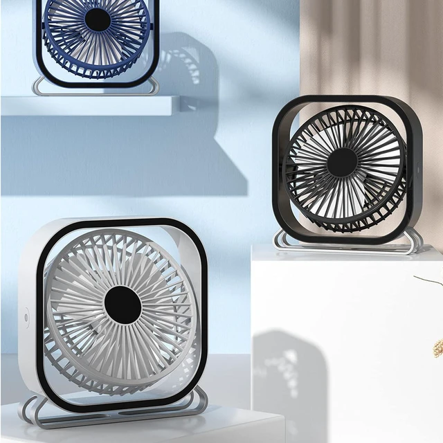 Alt view image 7 of 7 - Portable USB Fan Silent Cooling Fan Air Cooler Three-speed Adjustable Desktop Desktop Bedroom Silent Cooling Computer