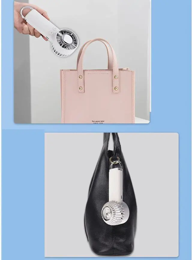 Alt view image 4 of 7 - Handheld Fan Portable USB Rechargeable Cooling Fan Semiconductor Refrigeration 4000mAh Battery Hand for Outdoor Semiconductor Cooling