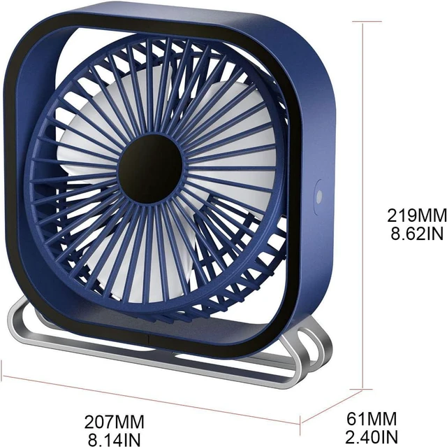 Alt view image 2 of 5 - Portable USB Fan Silent Cooling Fan Air Cooler Three-speed Adjustable Desktop Desktop Bedroom Silent Cooling Computer
