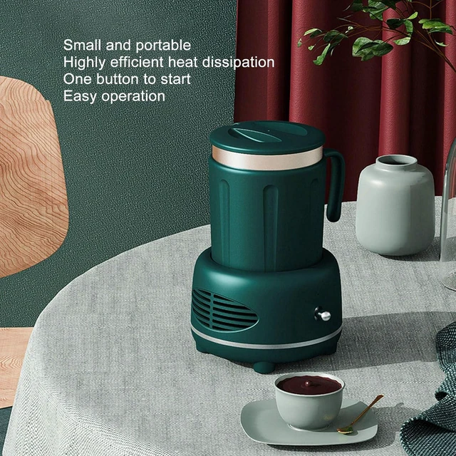 Alt view image 2 of 6 - Drink Chiller with Sturdy Aluminium Body, Instant Chiller for Drinks with Fast Cooling Heating, Stable Nonslip Cup Warmer for Daily Coffee Beverage Use (Green)