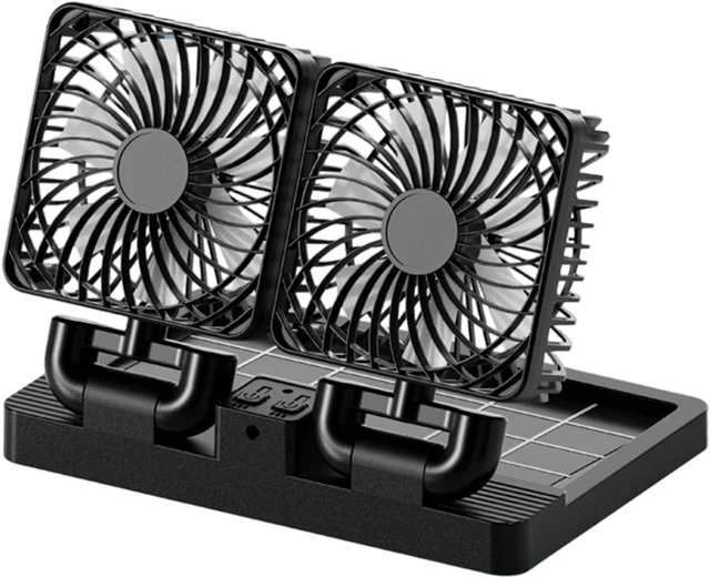 Main image of Car Exhaust Fan USB Rechargeable/Solar Air Circulation Cooling and Heat Dissipation Cooling Ventilation Fan Solar Car Ventilation