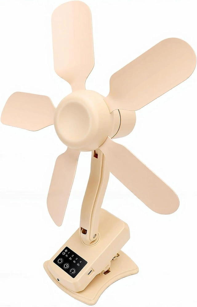 Alt view image 3 of 7 - USB Clip Fan with Remote, Adjustable Speed and Tilt