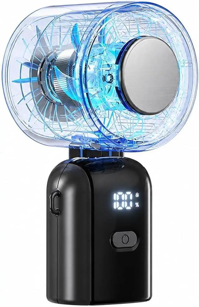 Alt view image 6 of 7 - Handheld Fan, Portable USB Cooling Handheld Fan,for Outdoors/Travel/Camping(Purple)