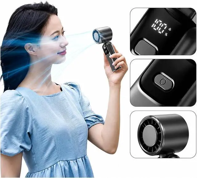Alt view image 5 of 7 - Handheld Fan, Portable USB Cooling Handheld Fan,for Outdoors/Travel/Camping(Purple)