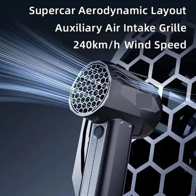 Alt view image 4 of 5 - Handheld Fan, Car Brushless Handheld Fan,for Travel, Office